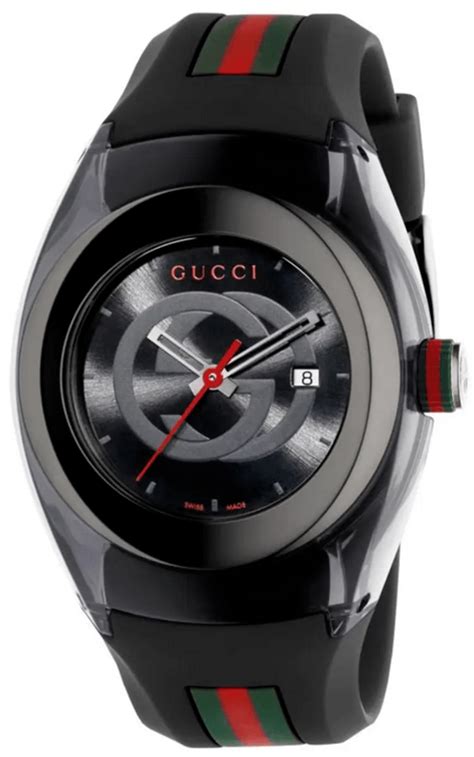 gucci sync watch black|gucci sync 45mm watch.